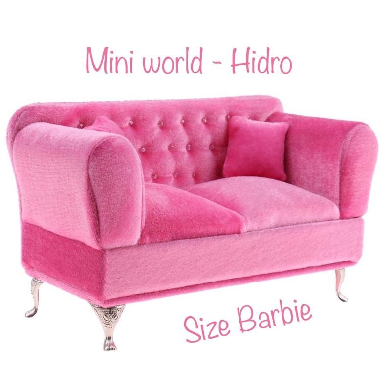 Mô hình hộp trang sức ghế sofa mini tỉ lệ 1/6 dùng cho búp bê Ken, Barbie, Fr...