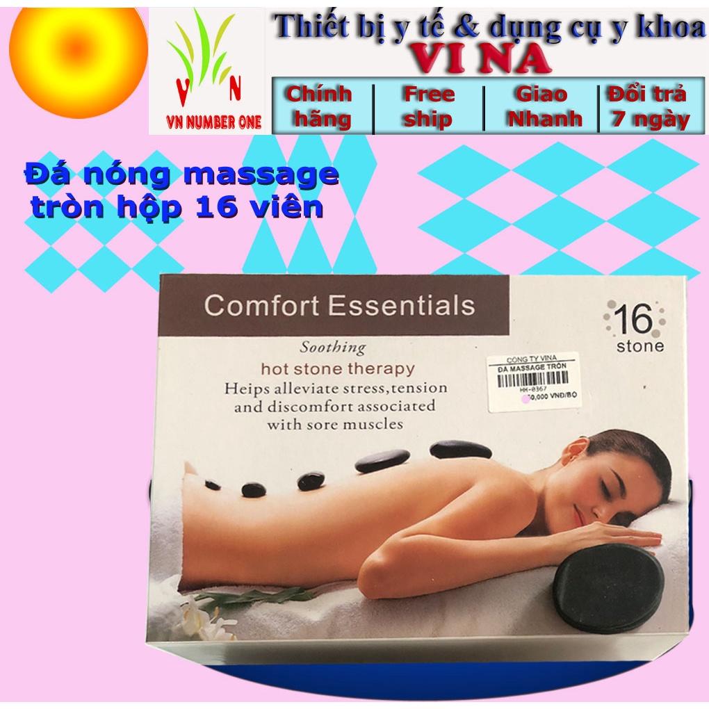 Đá nóng masage COMFORT ESSENTIALS dùng cho Spa, phòng massage, gia đình hộp 16 viên