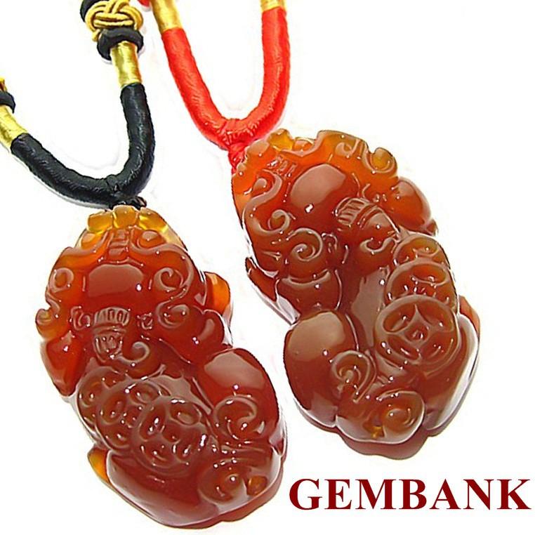 Bộ Vòng Cổ Tỳ Hưu Mã Não Myanmar Tự Nhiên