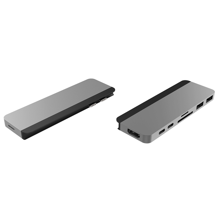 Cổng Chuyển Hyperdrive Duo 7-In-2 Hdmi 4K60HZ With Cable USB-C Hub For Macbook/IpadPro/Laptop/Smartphone - Hàng Chính Hãng