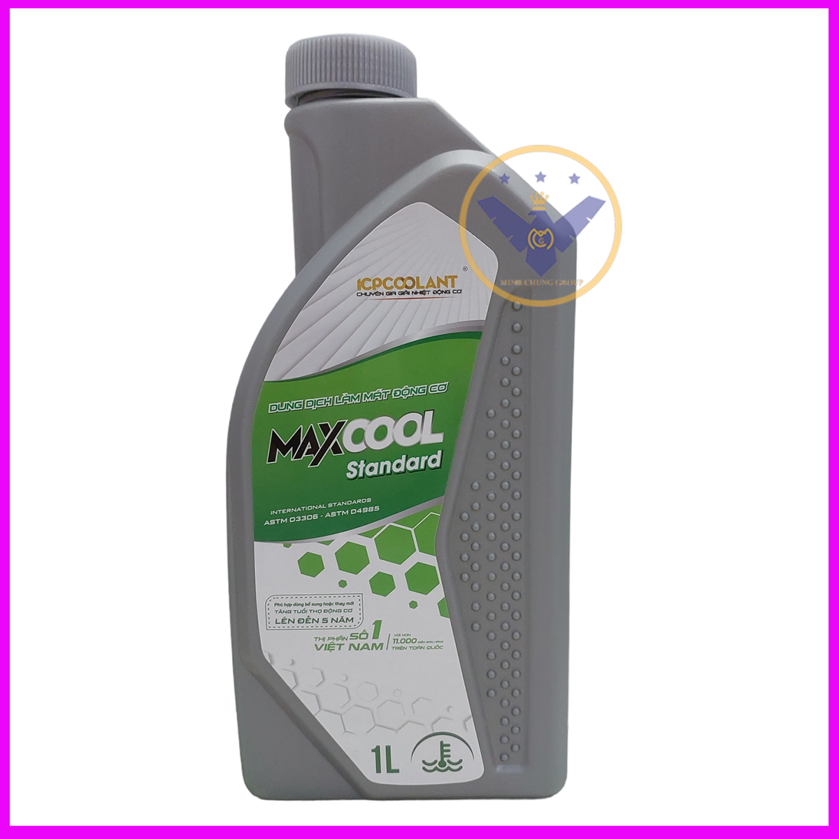COMBO nước làm mát xe ô tô màu xanh Maxcool Can 4 Lít + 1 lít