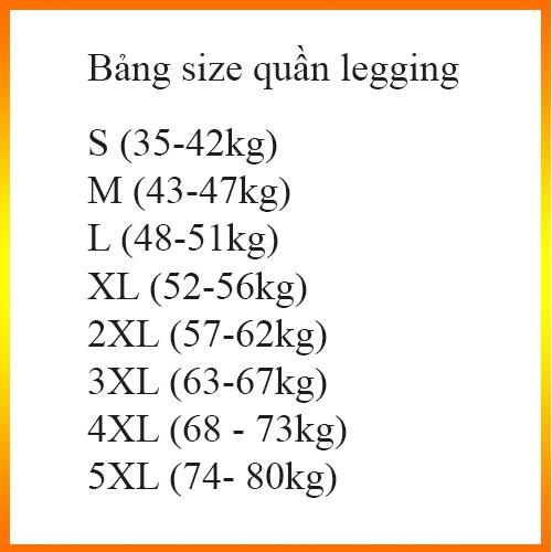 Quần Legging Đùi,Lửng Ngố, Dài, Nâng Mông Cạp Cao Siêu Hot Siêu Co Giãn Loại 1 Big Size Đến 80kg