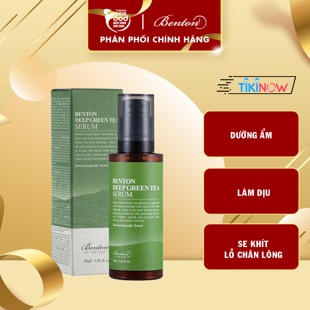 Tinh Chất Dưỡng Ẩm, Làm Dịu Da Benton Deep Green Tea Serum 30ml