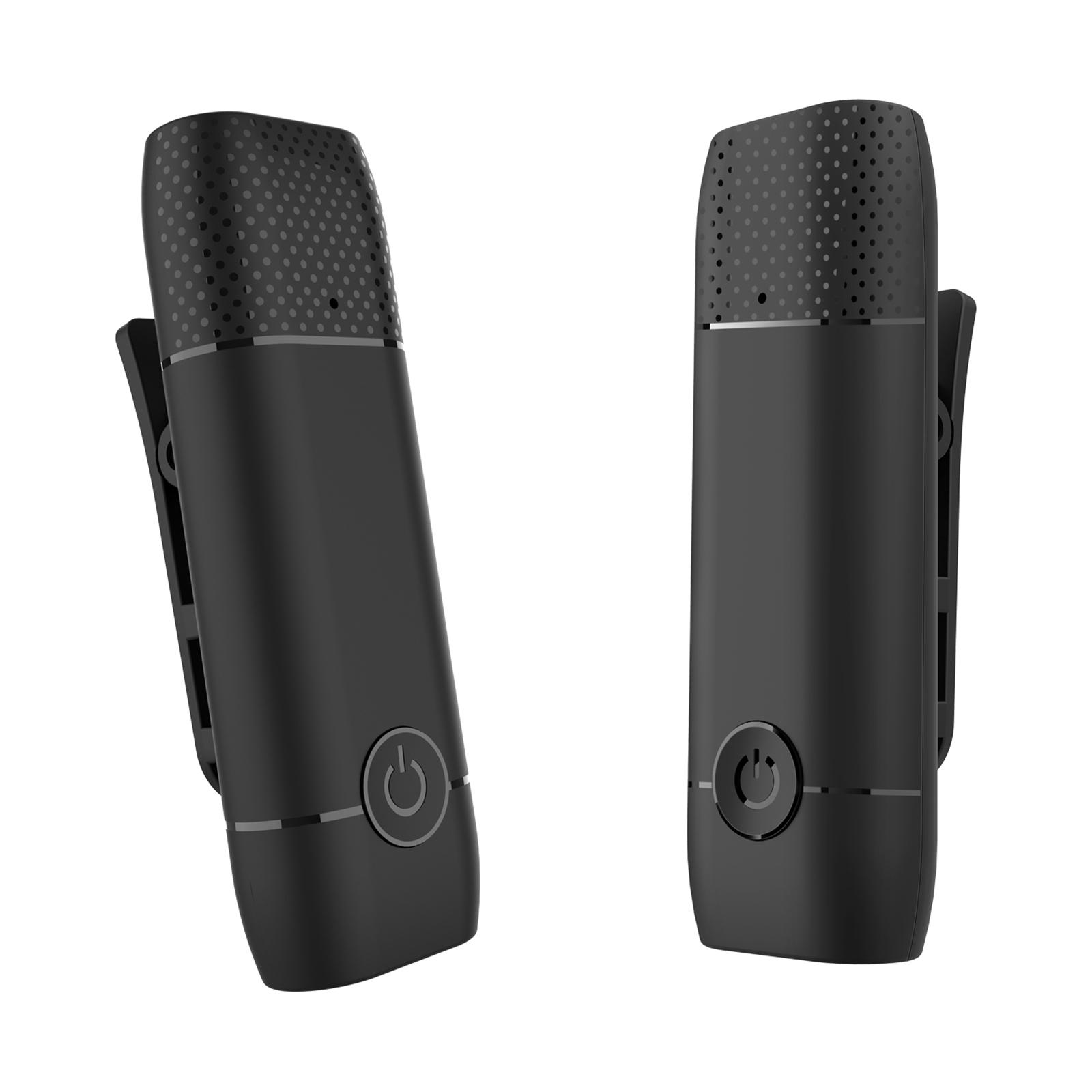 Wireless Lavalier Microphone Clip-on Phone Wireless Mic Noise Reduction Plug-Play Wireless Mic for Vlog Live Stream