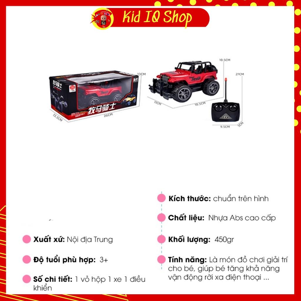 Đồ chơi trẻ em thông minh xe địa hình điều khiển từ xa Jeep cho bé 3 4 5 6 tuổi