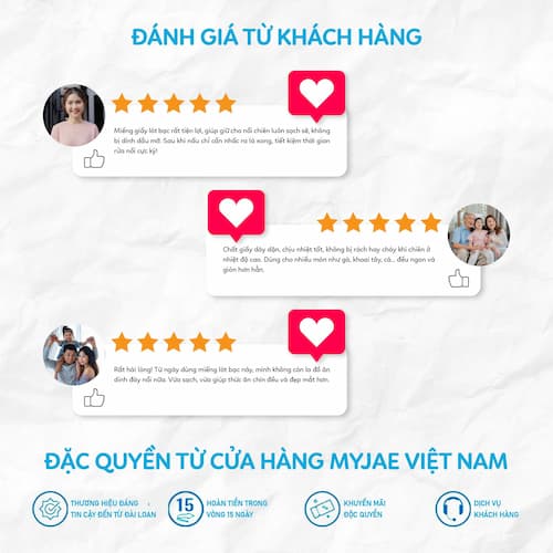 Giấy bạc lót nồi chiên không dầu MyJae (Dạng tròn)