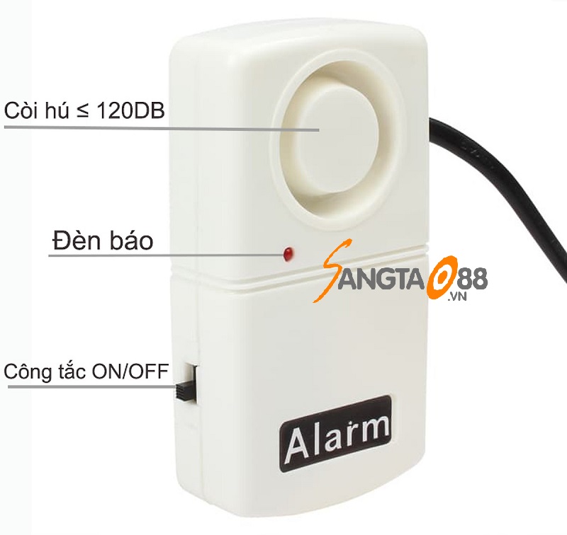 Thiết bị còi hú lớn báo động trộm, mất điện an toàn, tiện ích cao cấp