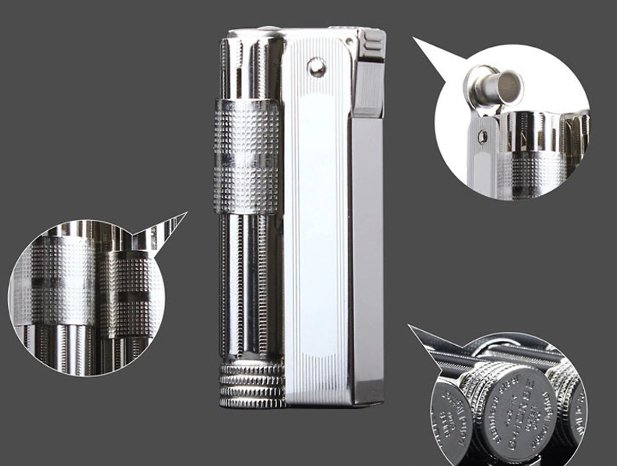 Combo Bật Lửa Cối Cổ + Tai Nghe Nhét Tai