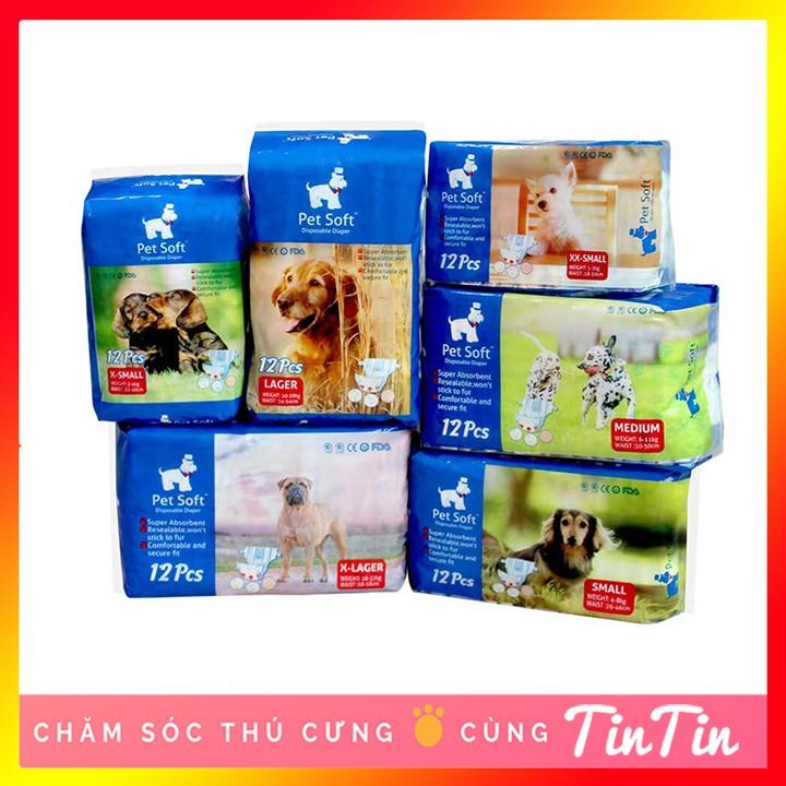 Bỉm Tã Dành Cho Thú Cưng Pet Soft (Bịch 12 Chiếc) Giá Rẻ