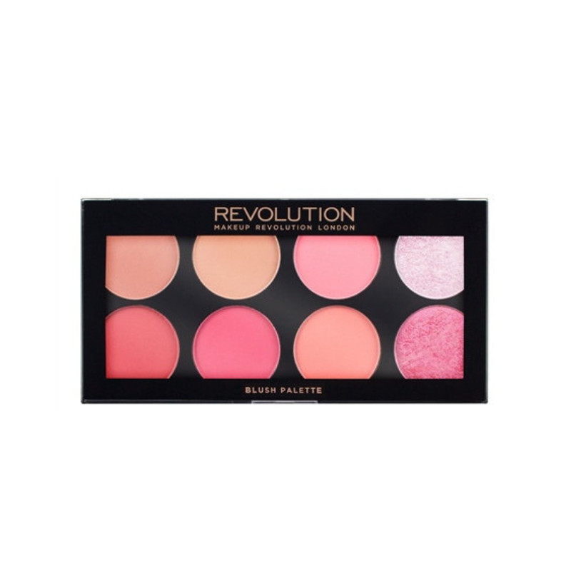 Bảng 3 in 1 phấn má/highlight/ tạo khối Makeup Revolution Ultra Blush Palette