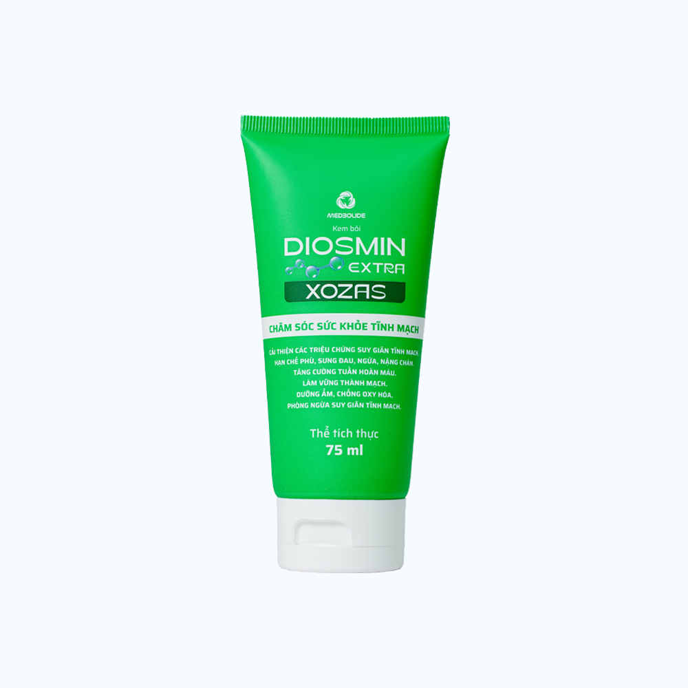 Diosmin Extra Kem bôi giảm triệu chứng suy giãn tĩnh mạch 75ml