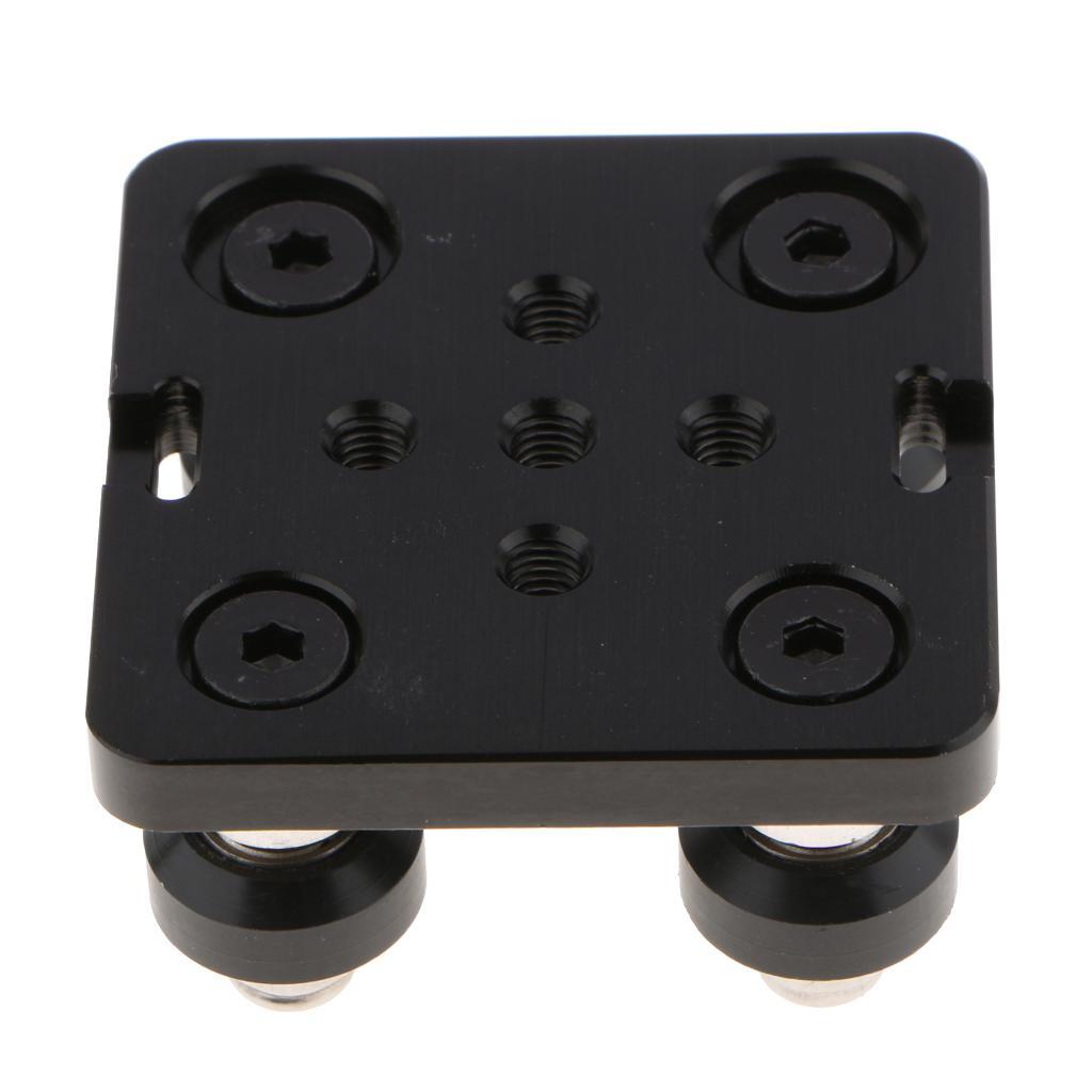 3D Printer V Gantry Plate Special Slide Platefor Aluminum Profiles with Solid Wheel/ 3SET Black
