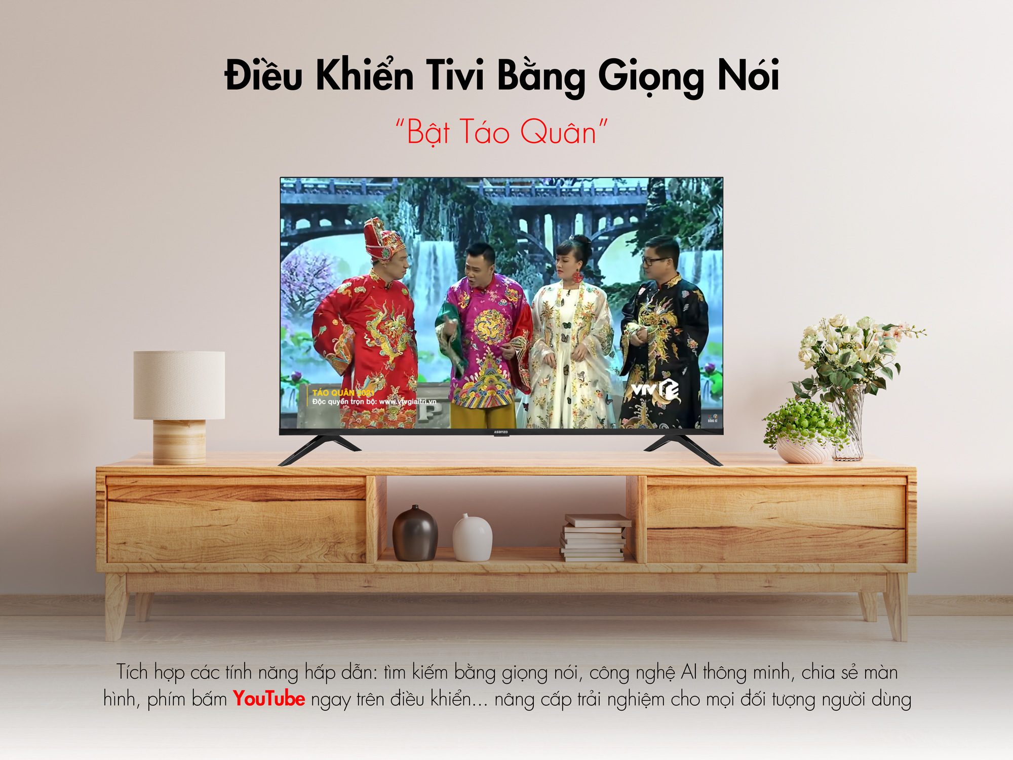 Smart Tivi 4K Asanzo Ultra iSLIM 50U72 50 inch - Hàng chính hãng