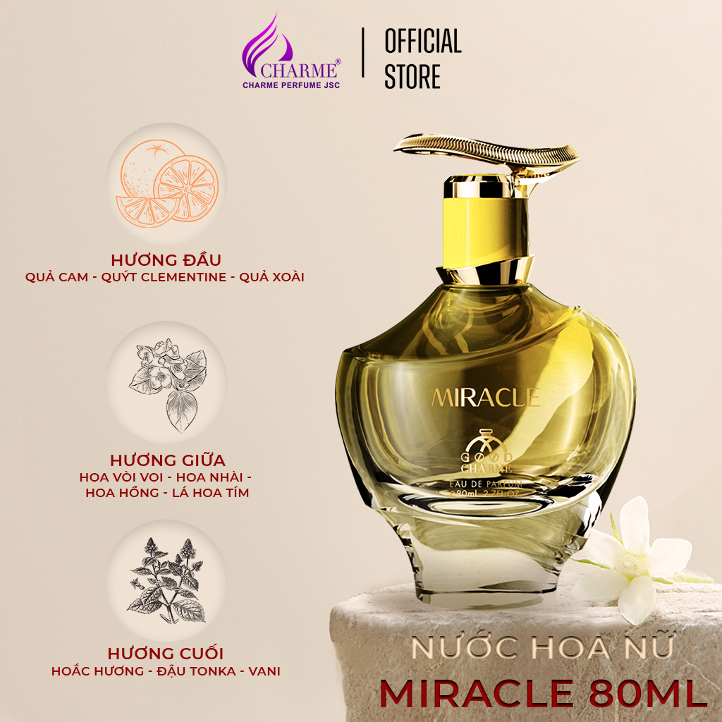 Nước hoa nữ cao cấp, Charme Miracle, đậm chất nước hoa Pháp, mùi ...