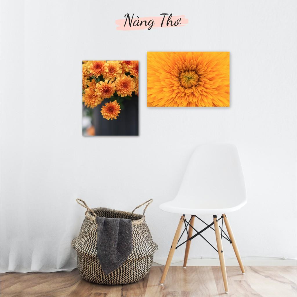 BỘ 2 TRANH HOA CÚC DECAL DÁN TƯỜNG_DECAL VIP