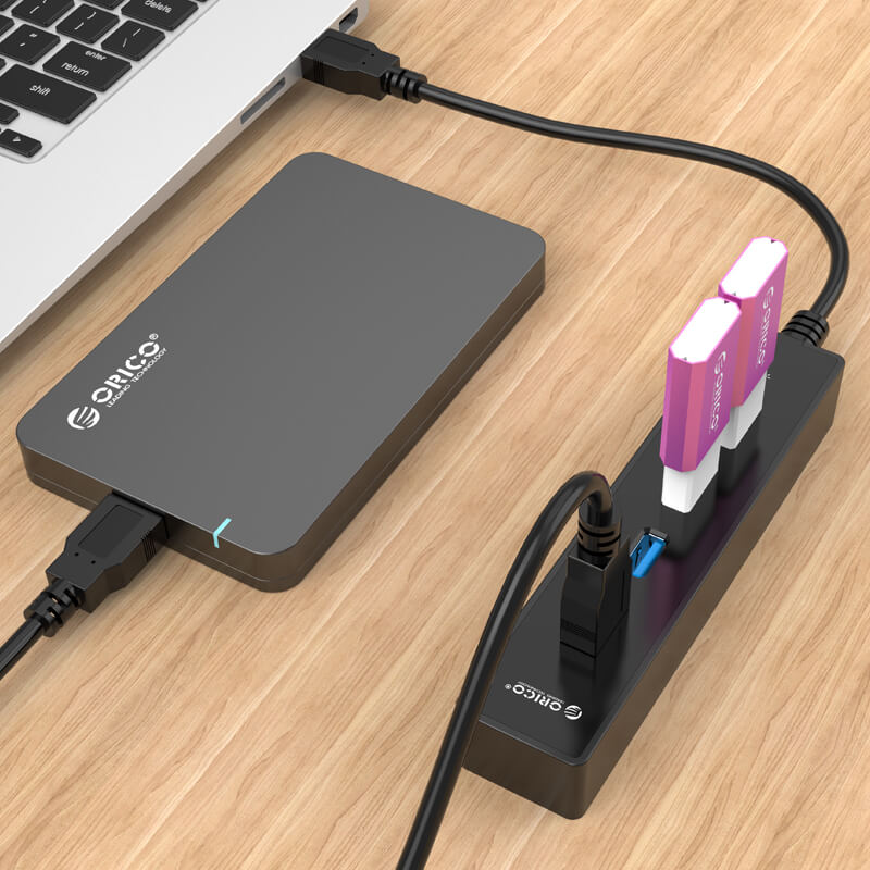 Bộ chia USB HUB ORICO W8PH4 4 cổng USB 3.0- Hàng Chính Hãng