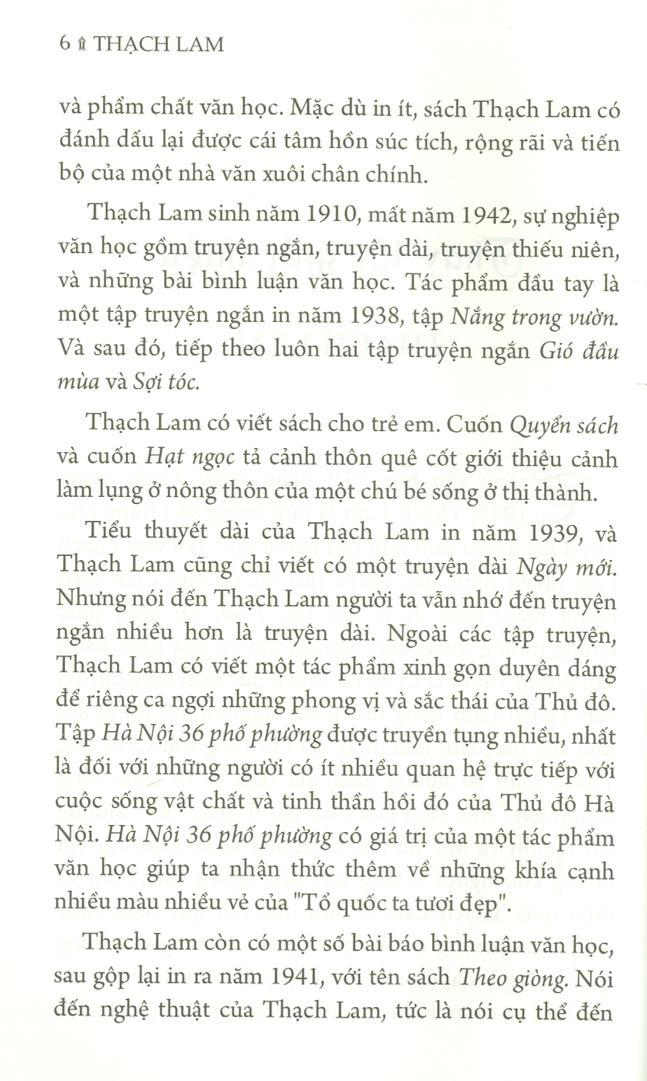 Danh Tác Việt Nam - Truyện Ngắn Thạch Lam