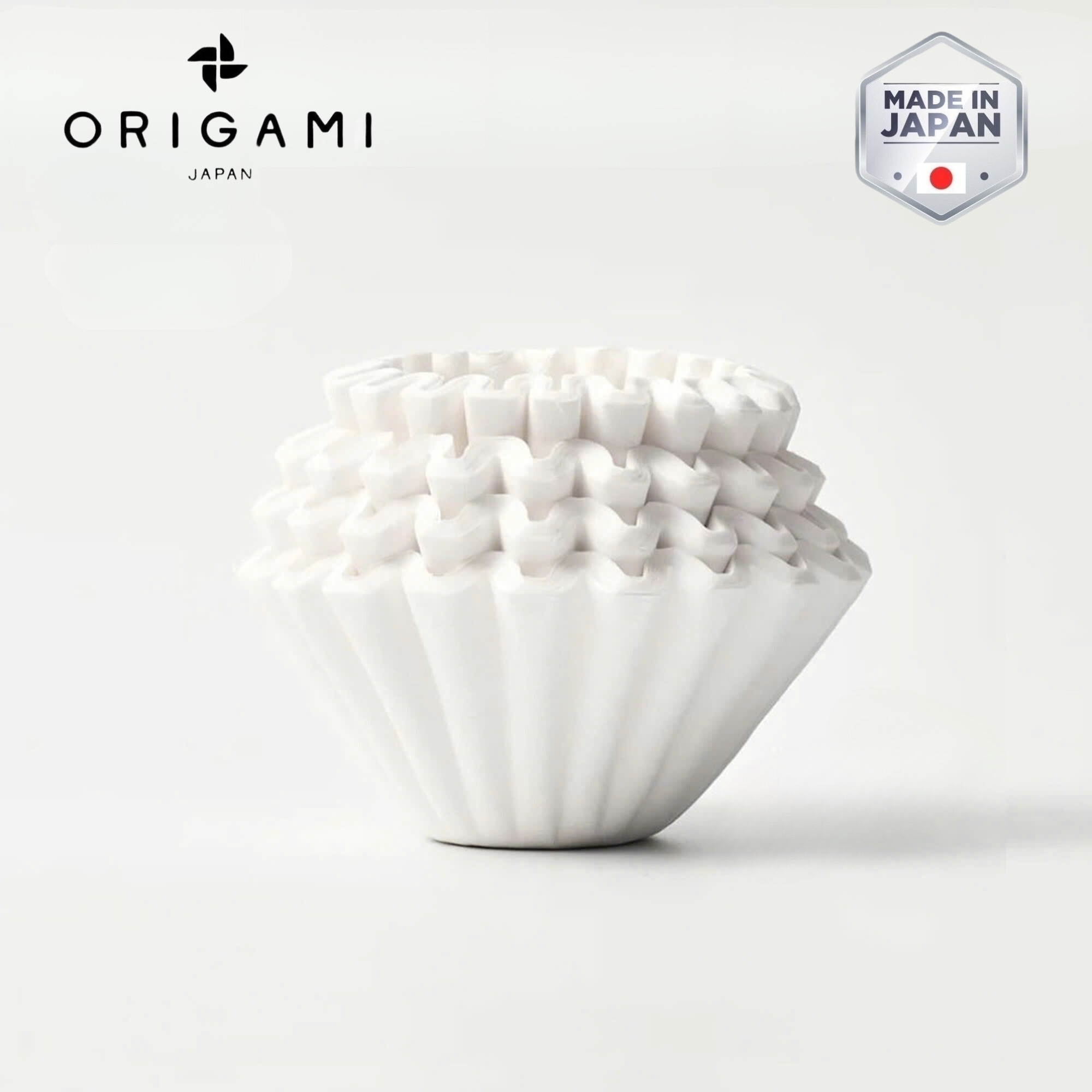 Giấy lọc 50 tờ hình tròn Wave cho phễu kalita 155 185 ORIGAMI