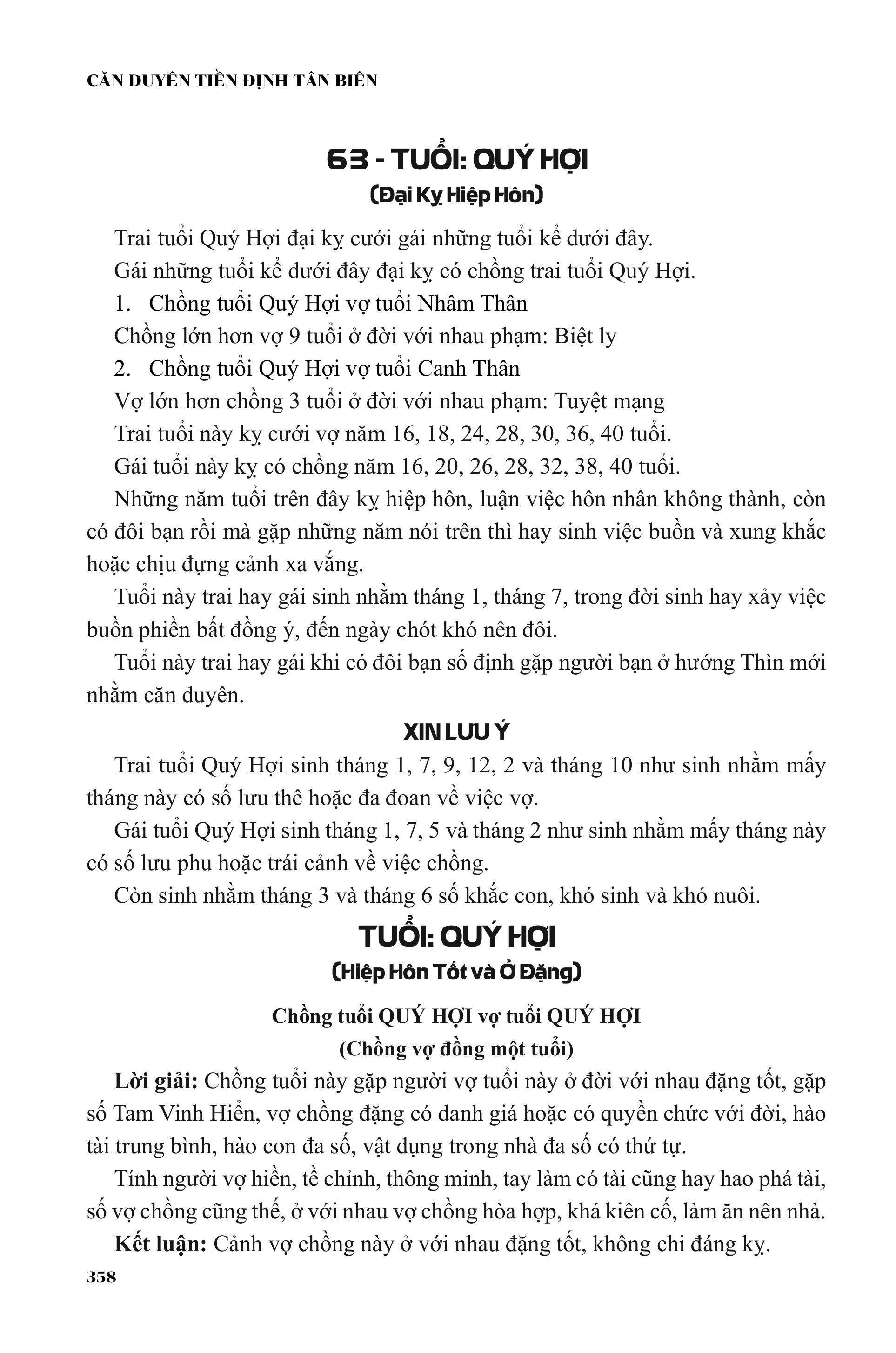 Sách - Căn Duyên Tiền Định - Sách Xem Tuổi Vợ Chồng - Dương Công Hầu