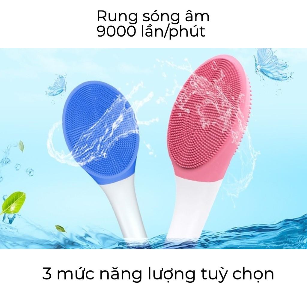 Máy tắm, cây chà lưng, cọ tắm silicon kháng khuẩn- Tẩy da chết body, giảm mụn, viêm lỗ chân lông - Dinh Dinh