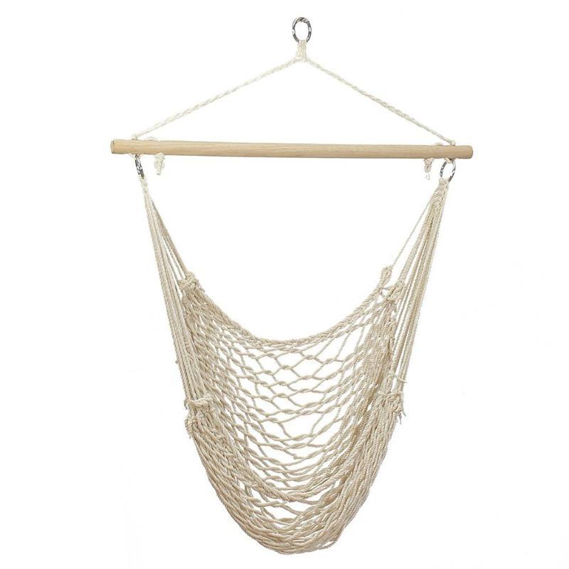 Phong Cách Bắc Âu Trắng Võng Ngoài Trời Trong Nhà Vườn Ký Túc Xá Phòng Ngủ Treo Ghế Cho Trẻ Em Người Lớn Đu Đưa Đơn An Toàn Võng