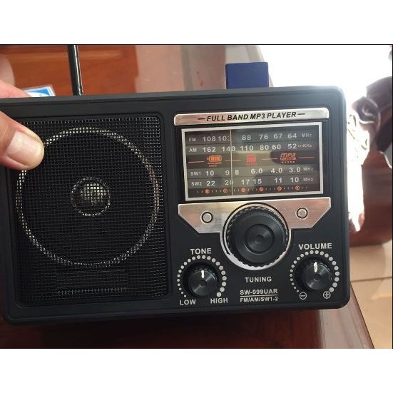 Đài radio FM-DC 9999 URT có Bluetooth bắt sóng FM cực tốt Cho người cao tuổi  -Hàng Chính Hãng