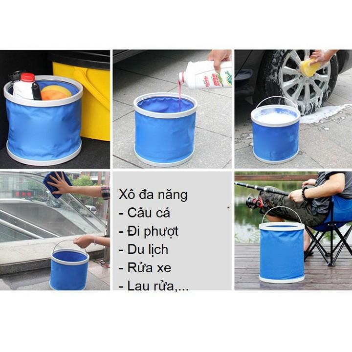 Xô Nước Gấp Gọn 11L Đa Năng