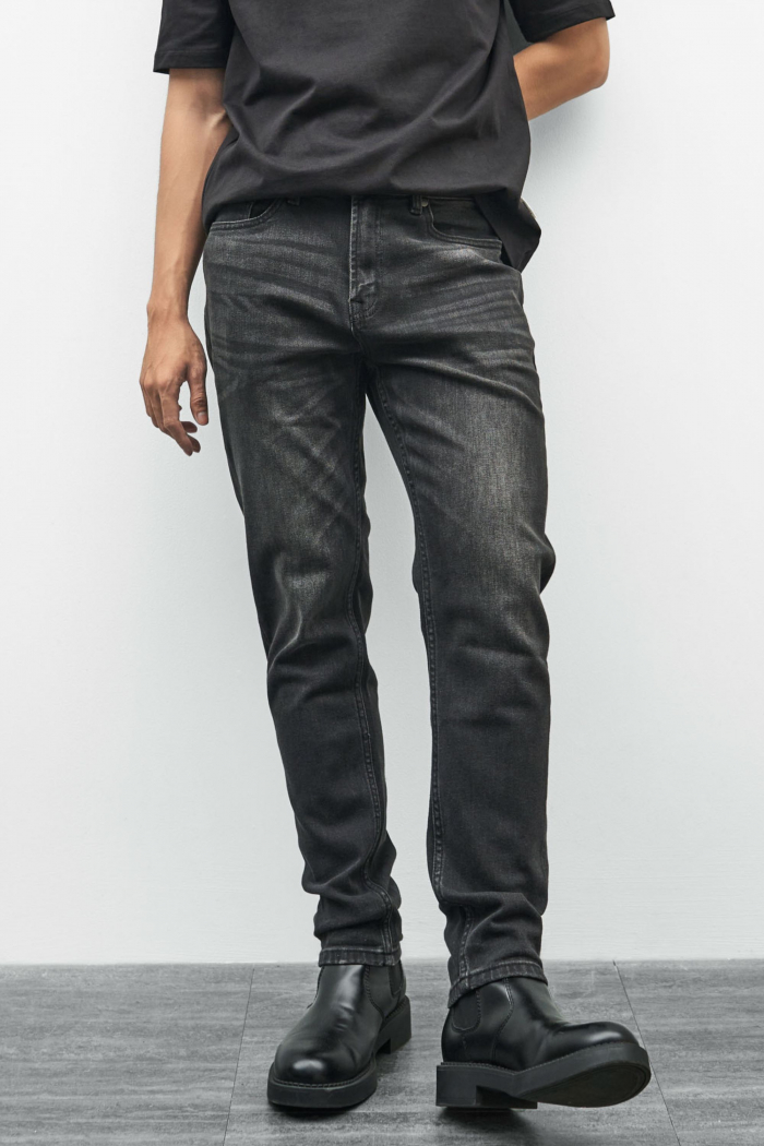 Quần Jean Nam ROUTINE Trơn Form Slim màu Xám đậm và Xám nhạt- 10F22DPA027 | LASTORE MENSWEAR