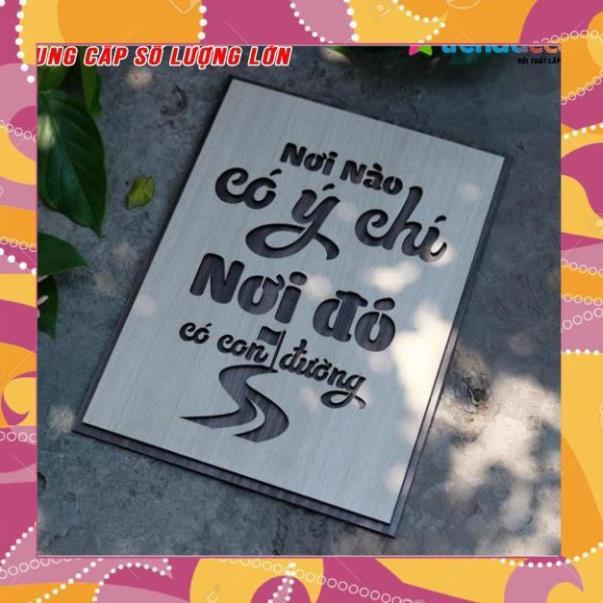 Tranh truyền cảm hứng "nơi nào có ý chí nơi đó có con đường" mẫu mới