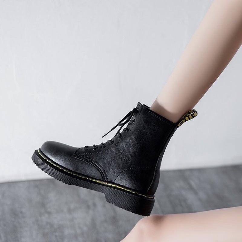 Giày, Bốt nữ da mềm đế cao 3cm giá rẻ