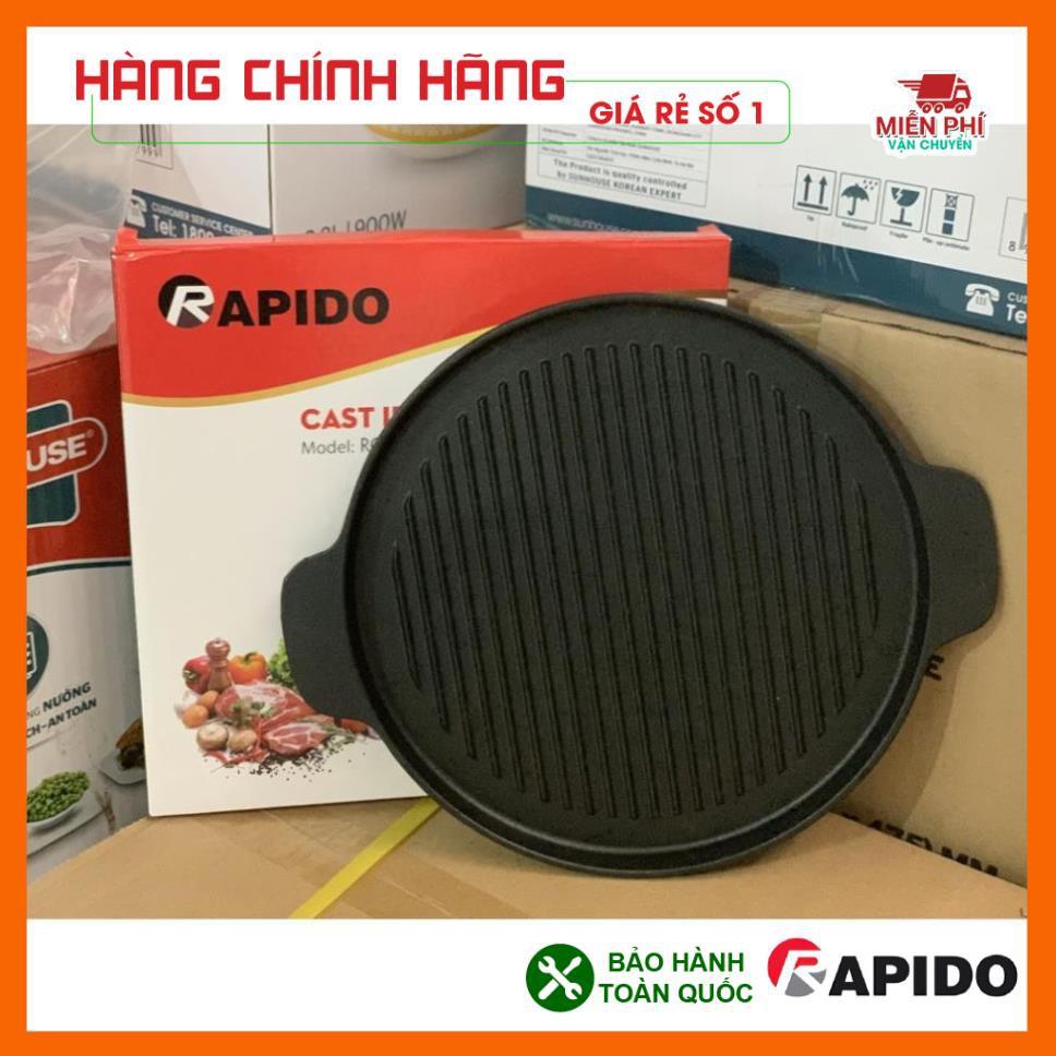 CHẢO NƯỚNG RAPIDO 26CM, CHẢO GANG NƯỚNG RAPIDO DÙNG ĐƯỢC TRÊN MỌI LOẠI BẾP