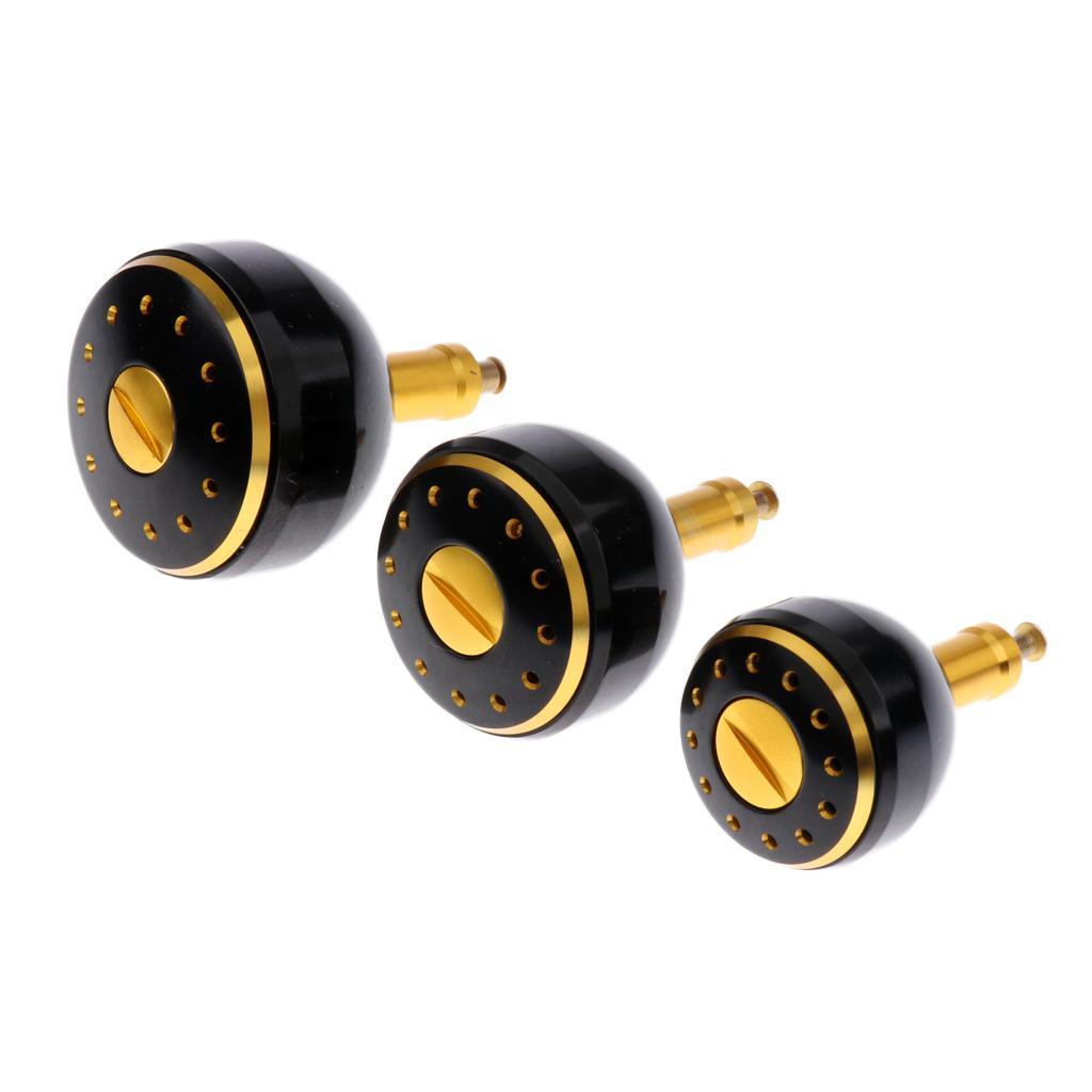 3pcs Fishing Reel Handle Knob Power Knob Handle Grip Gear Accessories S M L Suit for Saltwater/Freshwater Use