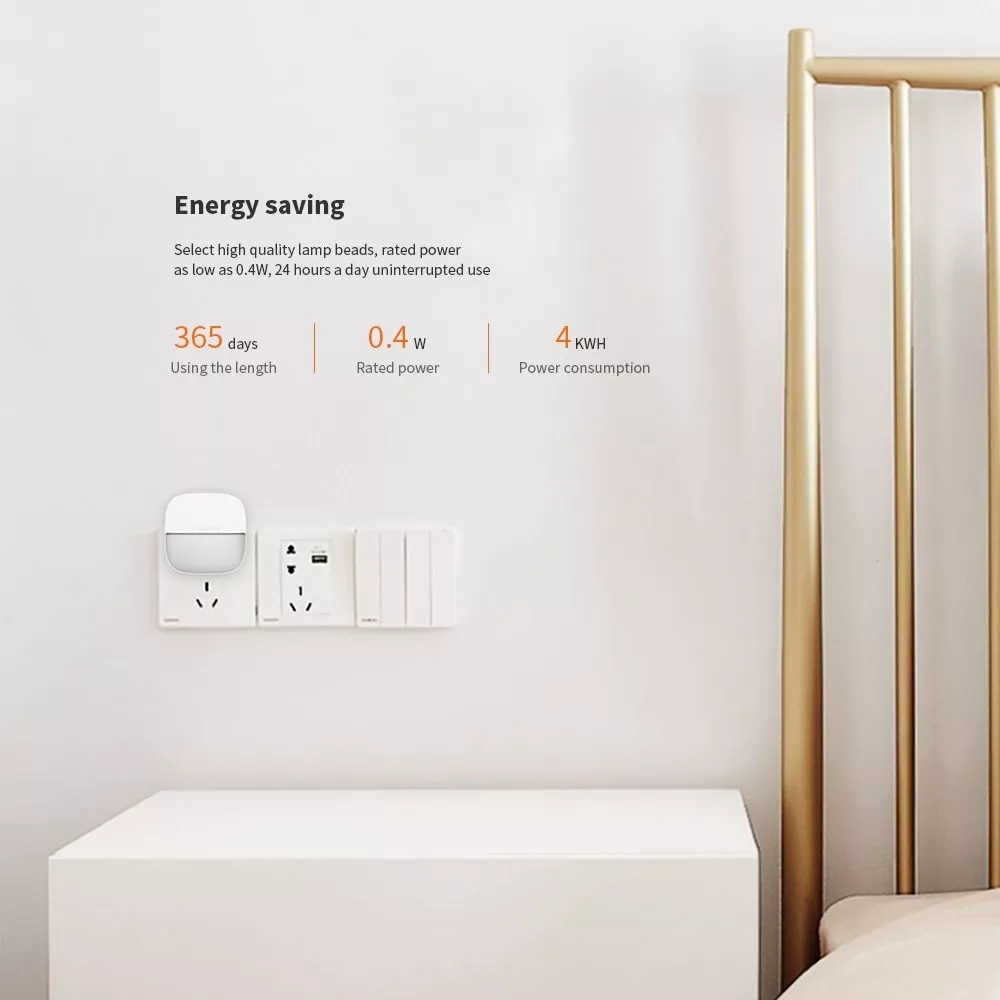 Cảm biến plug-in Xiaomi Yeelight chính hãng, đèn ngủ cảm biến điều khiển ánh sáng