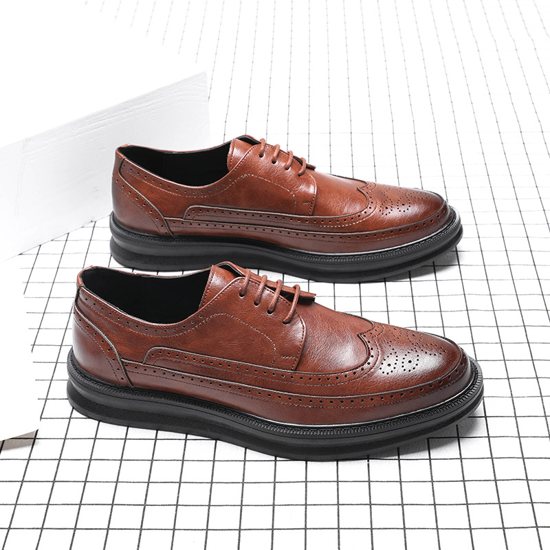 Giày Tây Nam, Giày Tây Cột Dây - Derby AE Brown - Thoải Mái Phong Cách Lịch Lãm - BRC052112