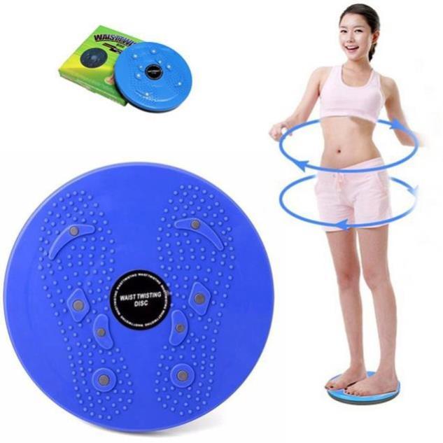 Đĩa xoay eo tập thể dục 360 độ bàn xoay tập cơ bụng eo thon giảm cân tại nhà phòng gym có hạt massage bàn chân cực tốt