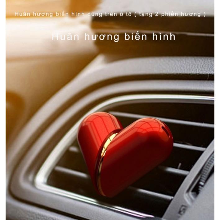 Nước hoa kẹp cửa gió biến hình LOVE dùng cho ô tô