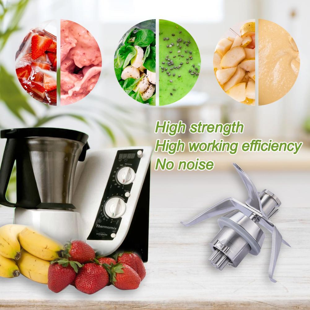 Đồng Hồ Nam Dây Thép Không Gỉ Máy Ép Thay Thế Lưỡi Dao 4 Cho Vorwerk Thermomix TM21 Dụng Cụ Nhà Bếp Trái Cây Thịt Pha Máy Phụ Kiện