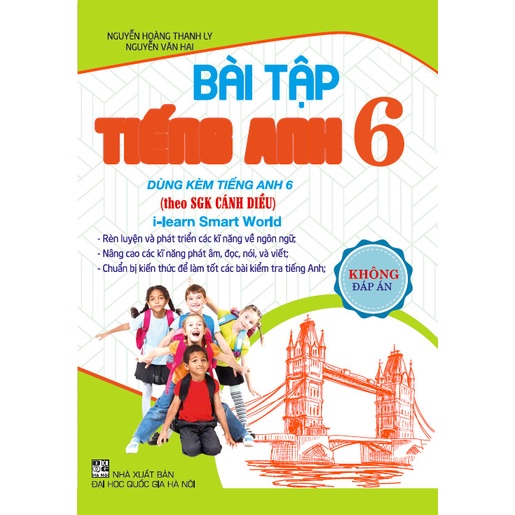 Sách - Combo 2 Cuốn: Bài Tập Tiếng Anh Lớp 6 - Không Đáp Án + ngữ pháp và bài tập thực hành tiếng anh 6 (cánh diều)