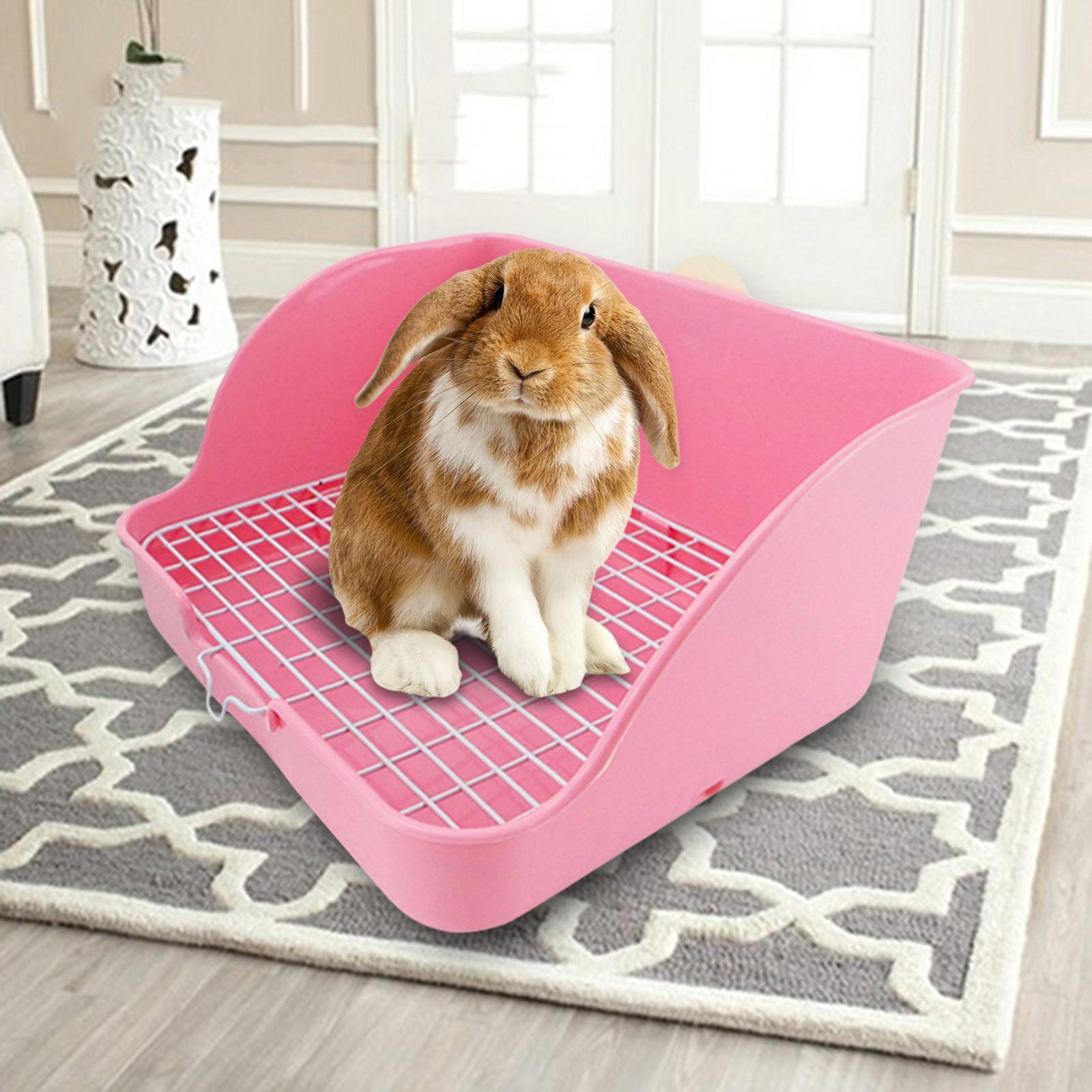 2x Rabbit Litter Box Hamster Guinea Pig Pet Toilet Small Animal Litter Tray