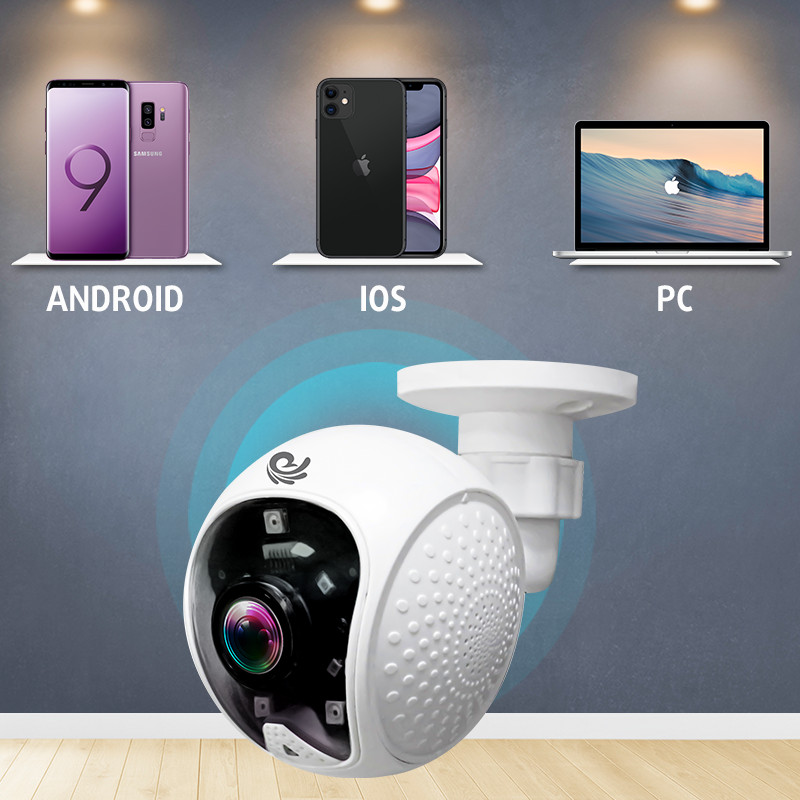 Camera Ip Wifi Quan Sát Gắn Tường Model CC5021, Góc Nhìn Cực Rộng, Độ Phân Giải 2.0Mpx FULL HD, Hình Ảnh Rõ Nét, Kèm Thẻ 32Gb - Chính Hãng