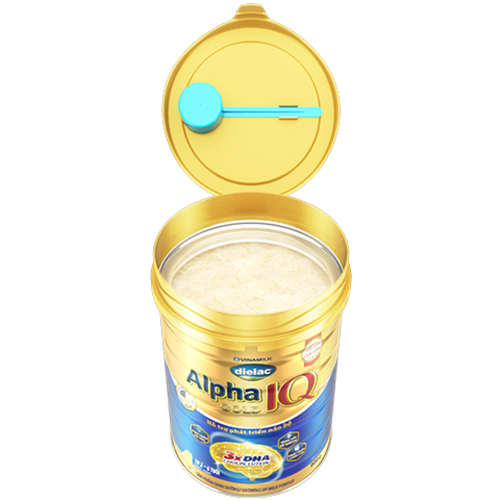 Sữa bột Dielac Alpha Gold IQ Step 4 - Hộp thiếc 900g (dành cho trẻ 2-6 tuổi)