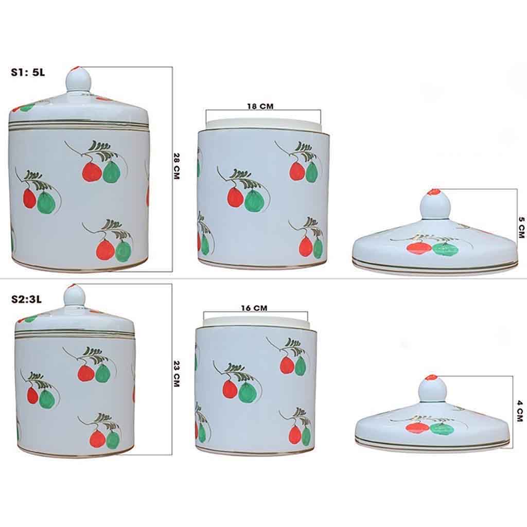 Hũ Đựng Muối Dưa Cà Xưởng Gốm TM Bat Trang (Màu Ngẫu Nhiên)