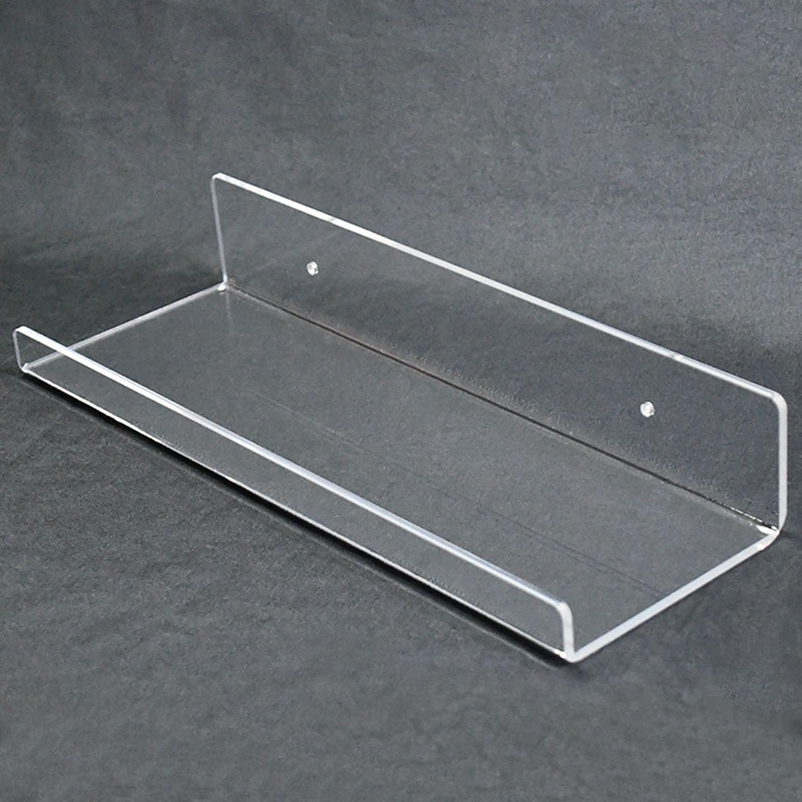 Acrylic Floating Wall Shelf Sturdy Clear for Hallway Kitchen Bathroom