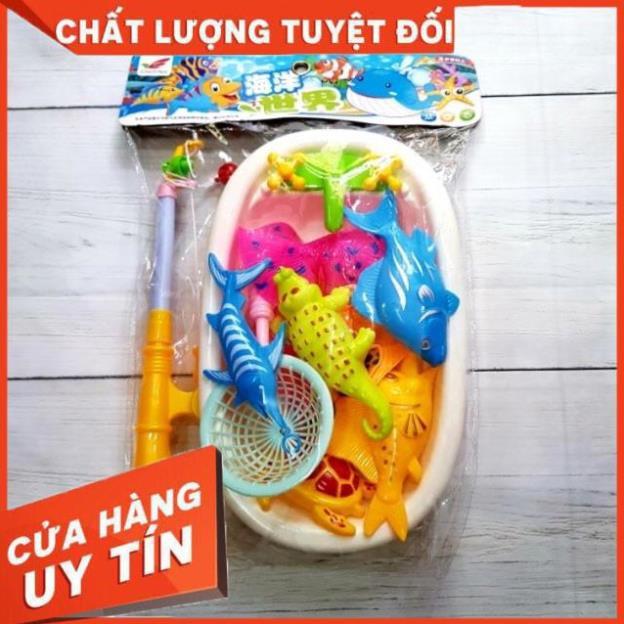 Bộ Đồ Chơi Câu Cá Nam Châm Nhựa Cao Cấp