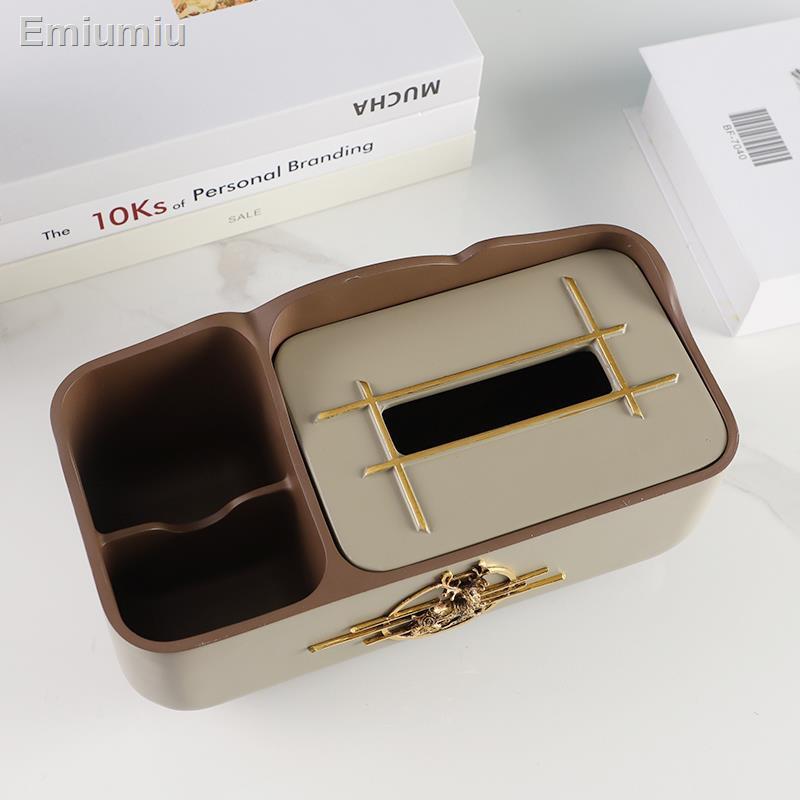 ❀✶Ánh sáng Bắc Âu sang trọng đa chức năng trang trí nhà hộp đựng khăn giấy điều khiển từ xa