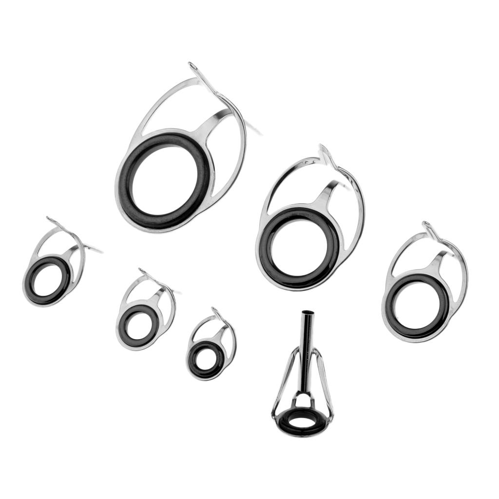 7 Chiếc Nhiều Kích Cỡ Khác Nhau Cần Câu Cá Hướng Dẫn Đầu Dây Câu Cá Con Quay Hướng Dẫn Mắt Nhẫn Đầu Hàng Đầu B
