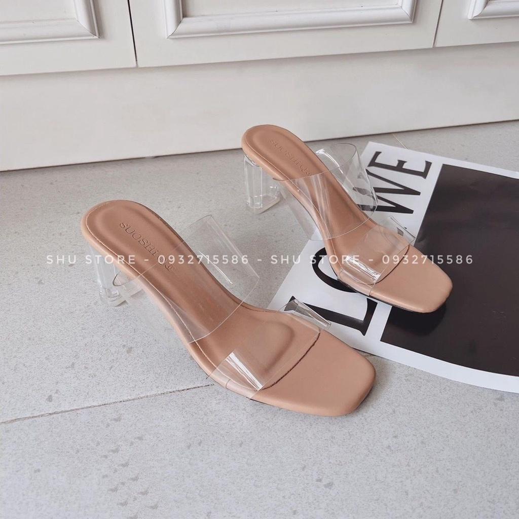 GUỐC NỮ THỜI TRANG SANG TRỌNG GÓT 6P HAI QUAI TRONG SHU STORE