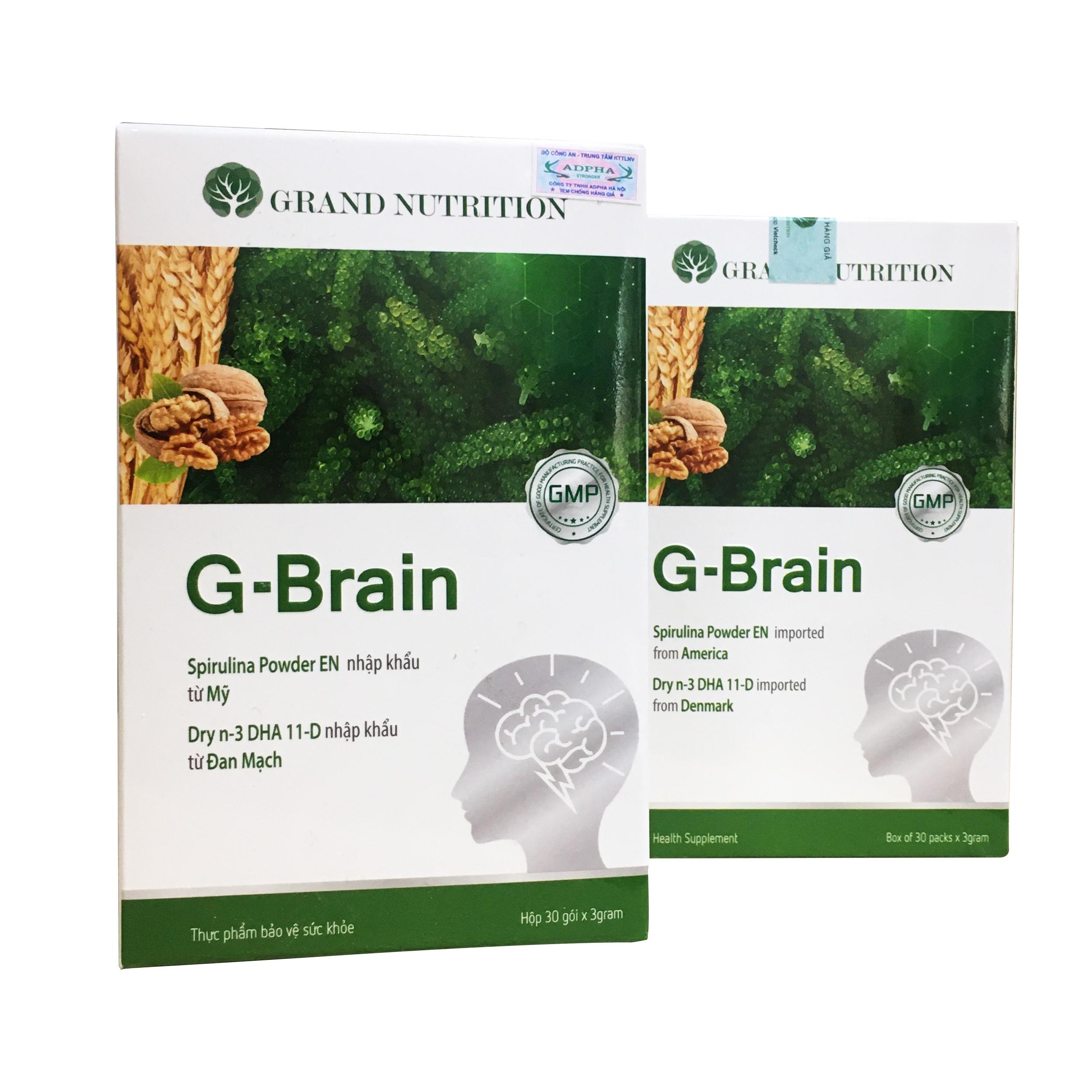 Cốm Trí Não G-Brain, Cốm Sữa Tảo Non Hỗ Trợ Phát Triển Trí Não Cho Trẻ Em