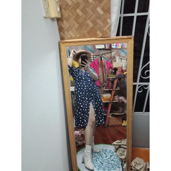 Đầm form rộng chấm bi