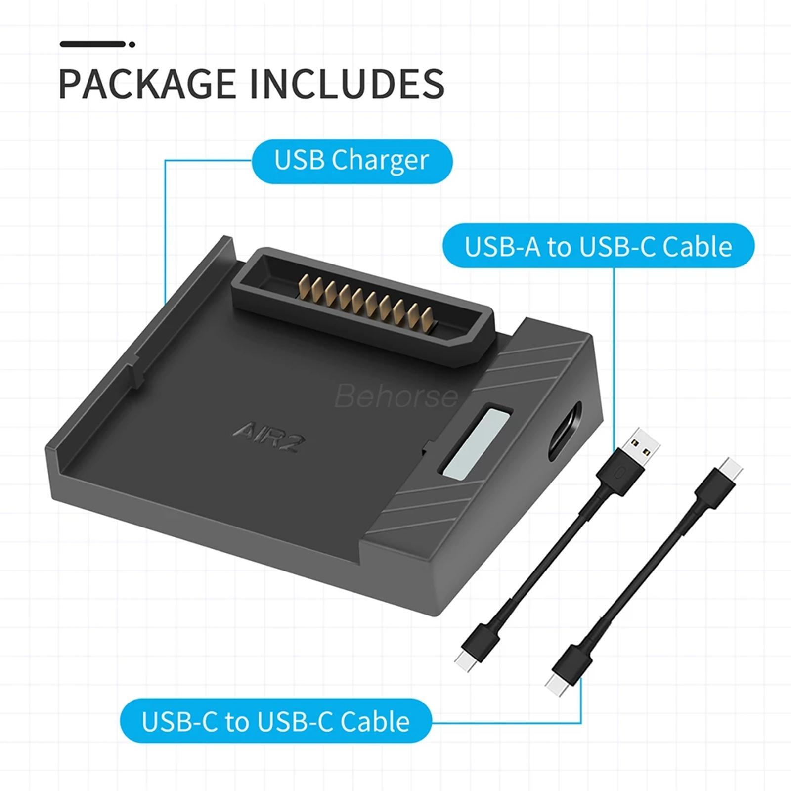 For DJI MAVIC AIR 2/AIR 2S Charger Single-Channel Rechargeable Battery USB Charger QC3.0